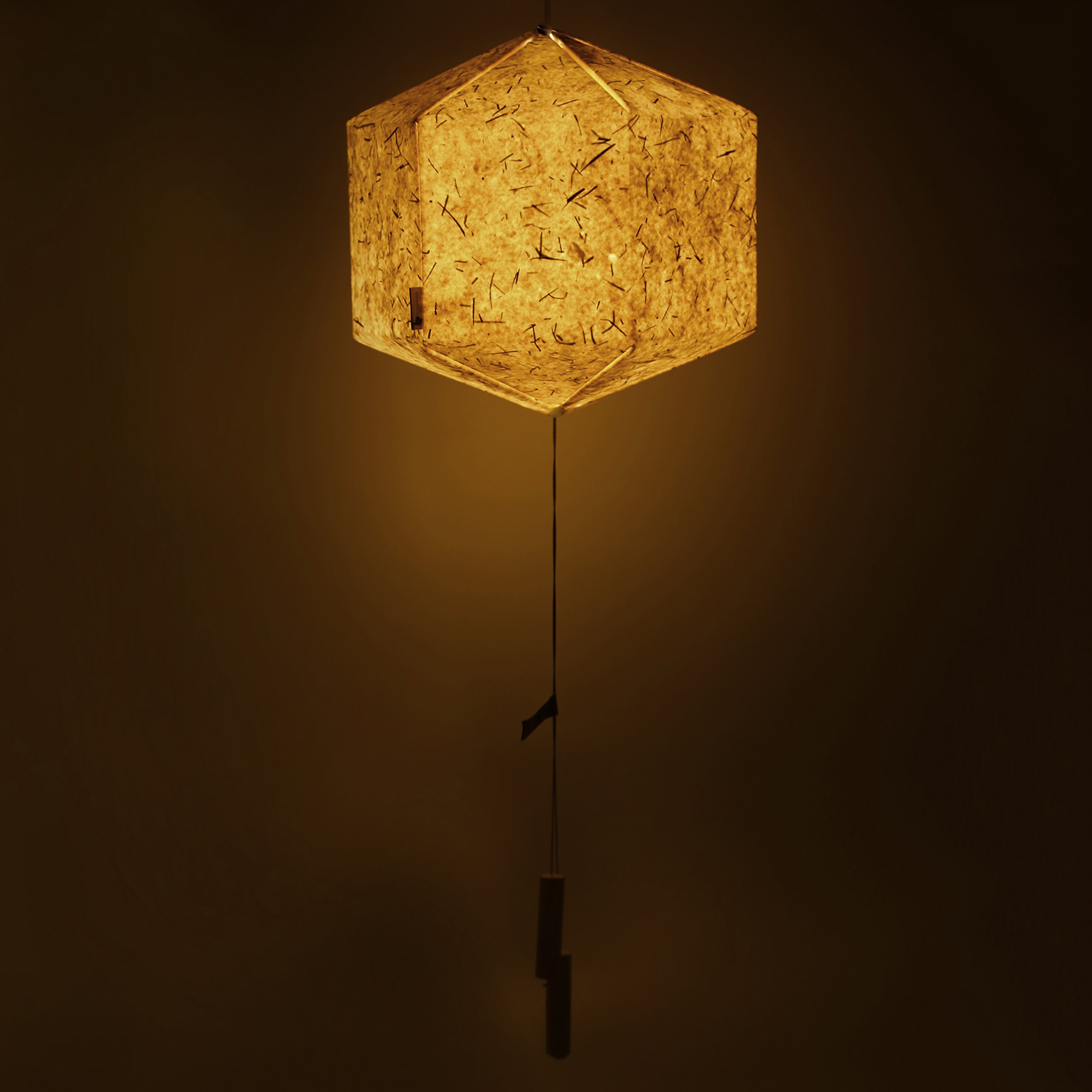 Lanterna Di Carta Fatta A Mano Marrone 27x27 Cm – Lampada Sospesa Origami Per Decorazione Casa, Feste E Matrimoni (Solo LED/CFL)