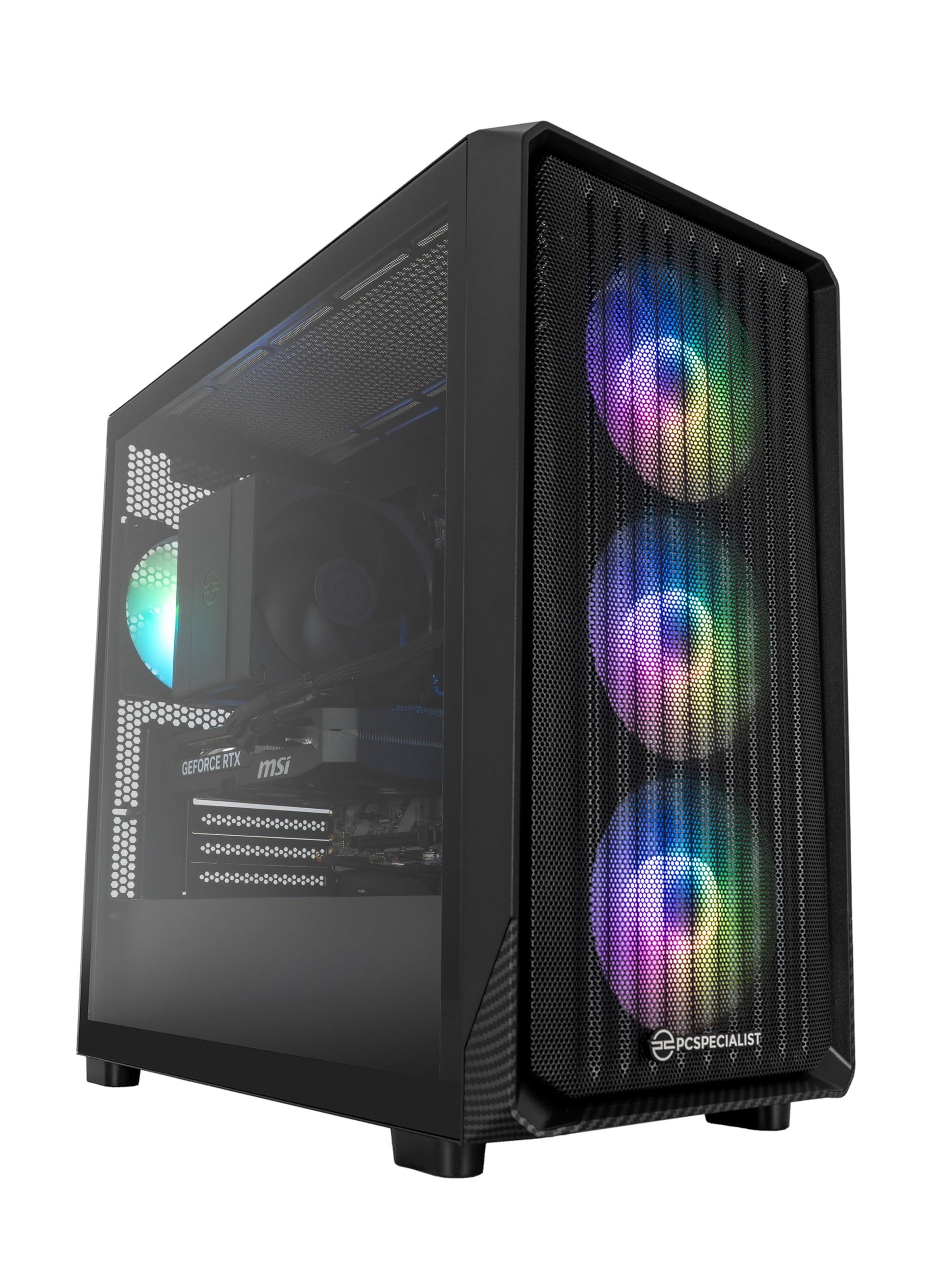 PCSpecialist Prism PC Gaming - AMD Ryzen 5 8400F 4.70 GHz 6-Core, 16 GB RAM, 8 GB GEFORCE RTX 5060 Ti, 1TB M.2 SSD, Windows 11