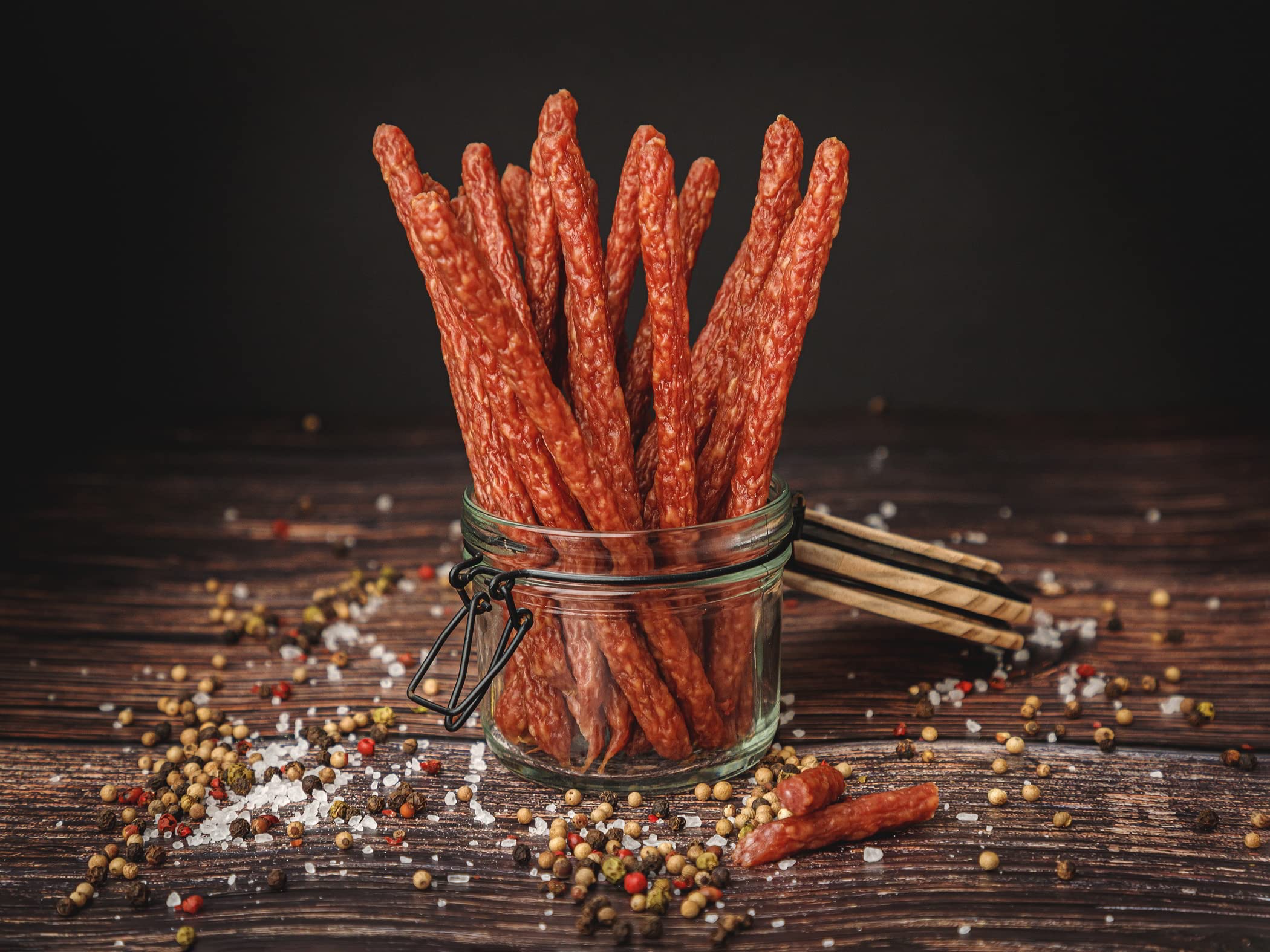 Craftsman Snack Sticks Original (5 x 45 g) | Wurst Snack | Mini-Salami | Fleischsnack to Go | geräucherte Mini Wurst | Herzhafte Salami-Sticks | Rohwurst | Dauerwurst (5 Packungen (5 x 45g))