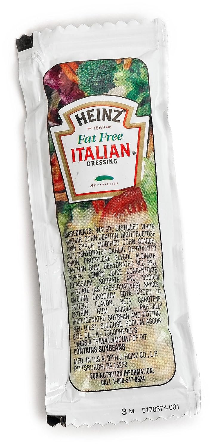 Heinz Italian Dressing, Fat Free, 0.42Ounce Pouches (Pack
