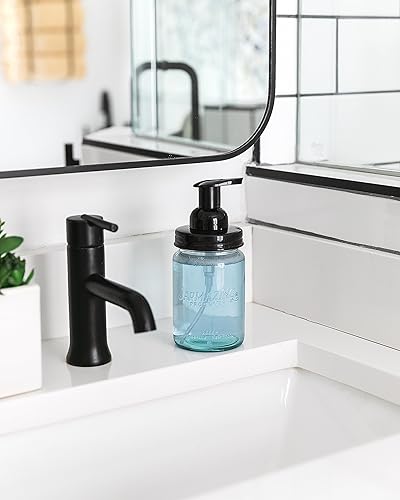 Miniatura 4 de Jarmazing Products Dispensador de espuma de tarro de vidrio azul vintage - Paquete de dos