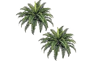 35" artificial ferns indoor: Lifelike artificial plants with 39 fronds