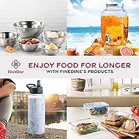 Vista 9 de YH-Goods Stainless Steel Colander - 3-Piece Kitchen Sink Strainer Set for Pasta, Rice, Fruit, Food - Stackable Strainers and Colanders