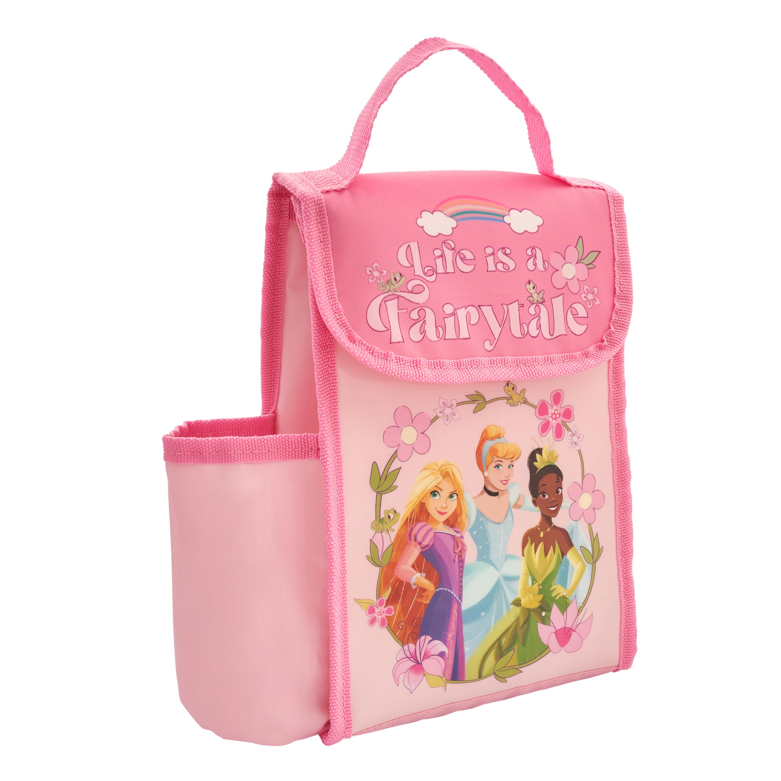 Disney Princess Girls Lunch Bag with Kids Snack Box by Polar Gear Princess Gifts Back to School Supplies - Image 3