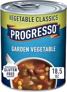 Progresso Vegetable Classics Garden Vegetable Soup, 19 oz - No Artificial Flavors, 1/2 Cup Veggies Per Serving