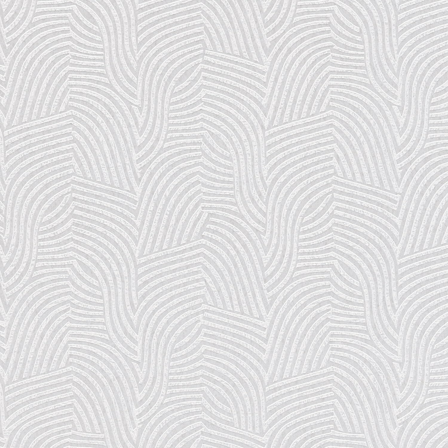 Papier peint intissé rayé blanc crème gris 5,33m2 Profhome