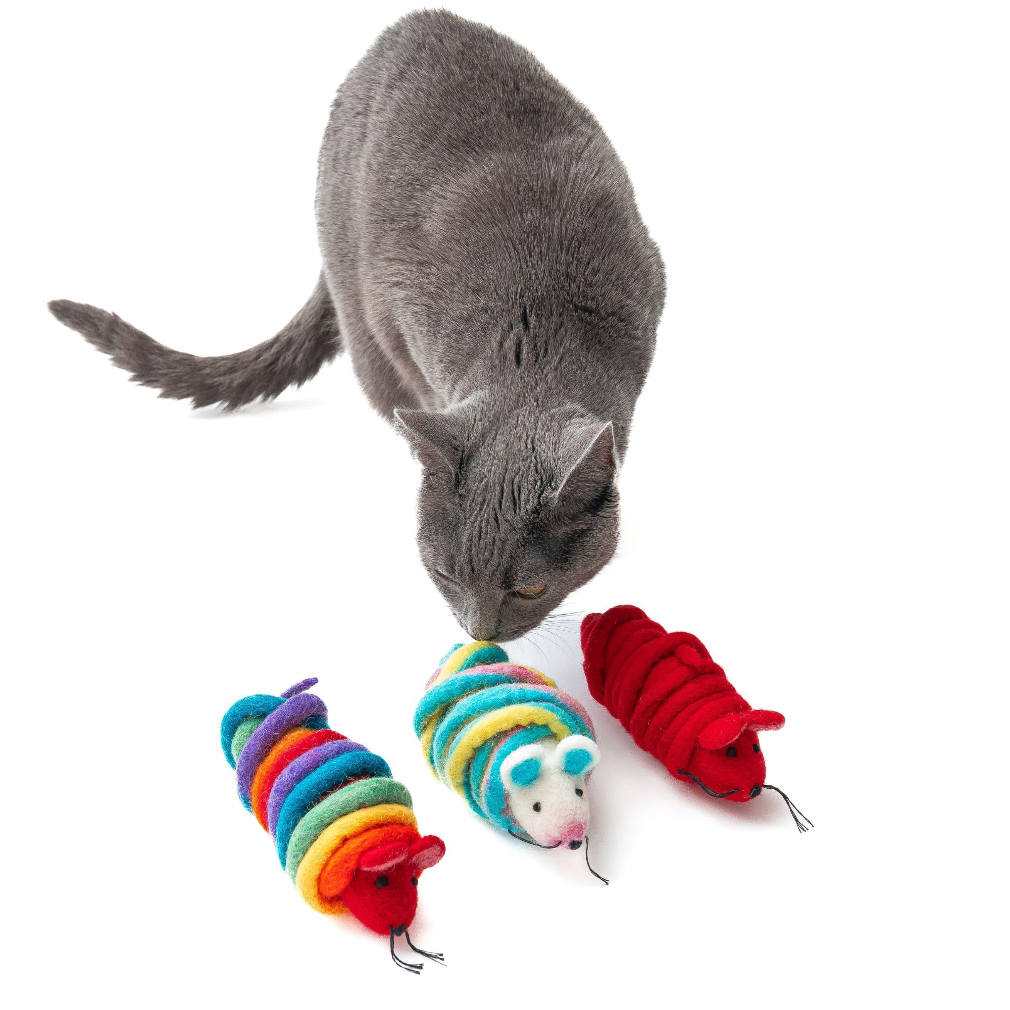 Catch A Mouse Wool Cat Toy Foot Tail Indoor Desertcart INDIA