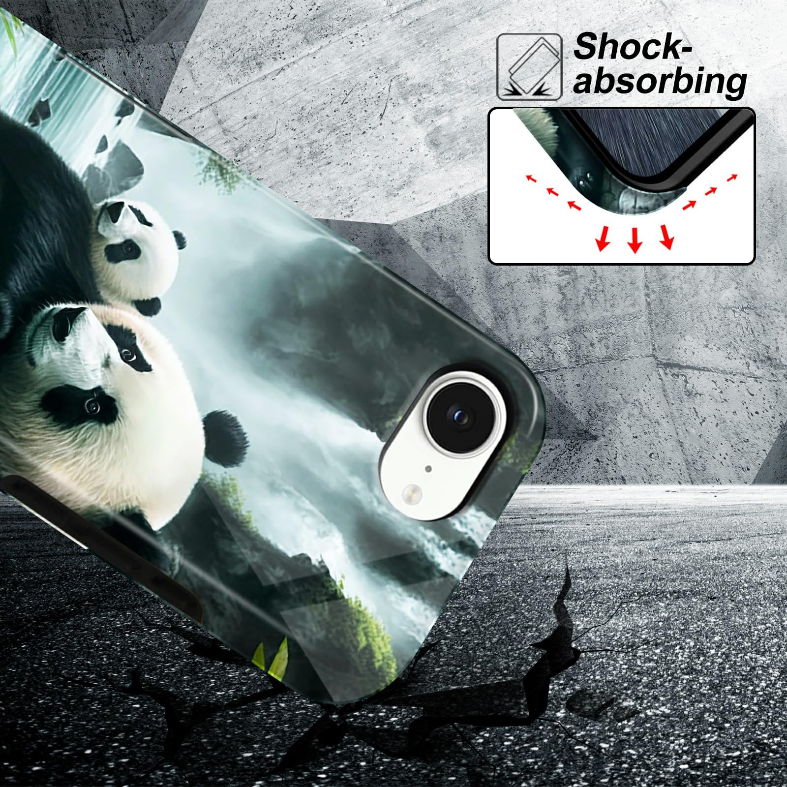 Amazon.com: BEOTIWAD Cute Panda Phone Case for iPhone 16E 6.1" Dual Layer Hybrid Hard PC & Silicone Protective Design Heavy Duty Shockproof Protective Cover for iPhone 16E 6.1" : Cell Phones & Amazon.com: BEOTIWAD Cute Panda Phone Case for iPhone 16E 6.1" Dual Layer Hybrid Hard PC & Silicone Protective Design Heavy Duty Shockproof Protective Cover for iPhone 16E 6.1" : Cell Phones &
