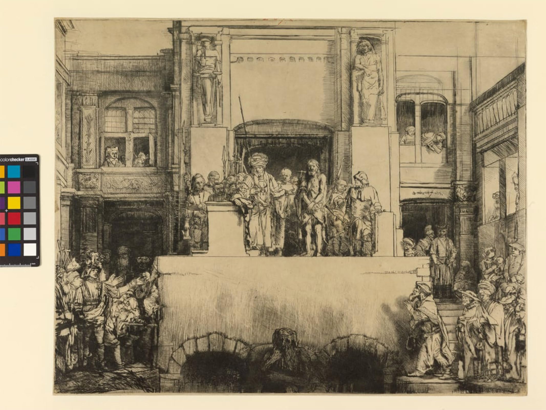 Artxlxxbn No Frame Famous Painting Art Wall Decor Abstract Art Picture Christ Presented To The People By Rembrandt Van Rijn Animal Pictures For Home Decor 60X90cm