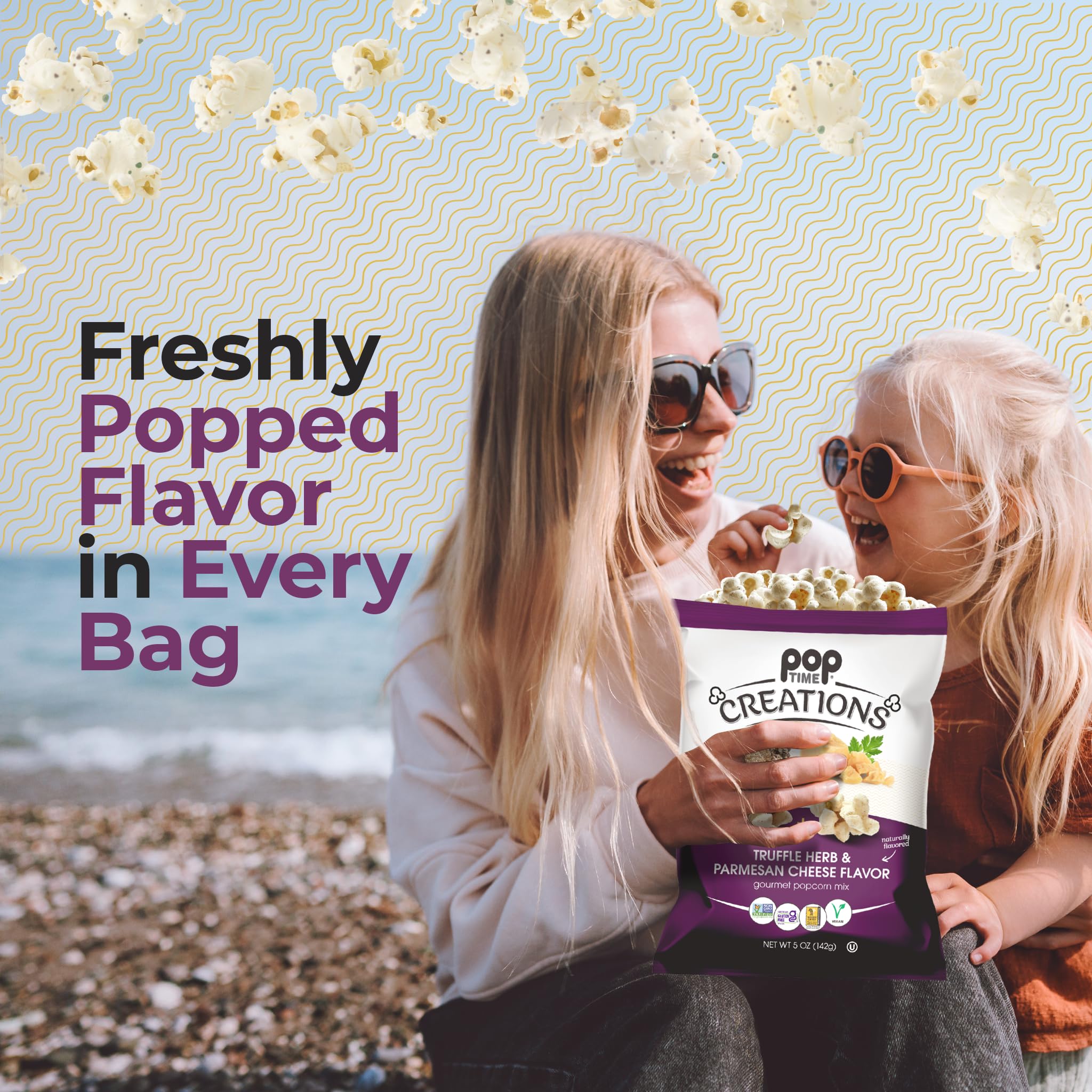 Amazon.com: Pop Time Truffle Herb & Parmesan Popcorn Mix, 142 GR