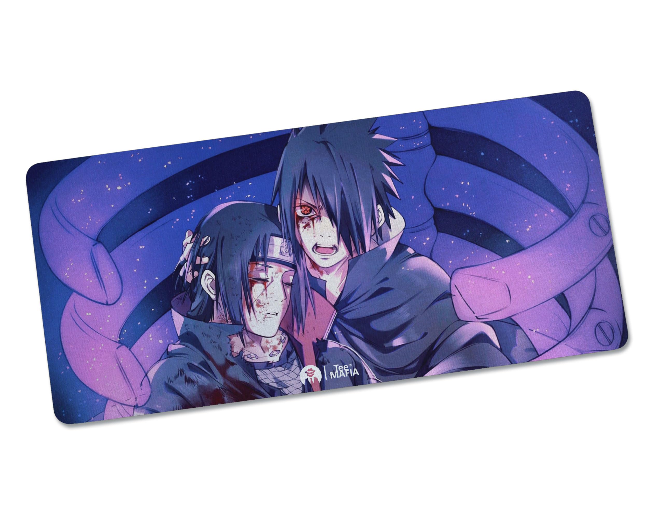 Tee Mafia Uchicha Sasuke Ita-Chi - Anime Series Mouse Mat - Printed Large Extended XXL Mouse Pad for Laptop, Desktop, PC for Gaming Table Mat - Anti-Skid Rubber - [11 x 23in] - Pack of 1 (D8)-image-9