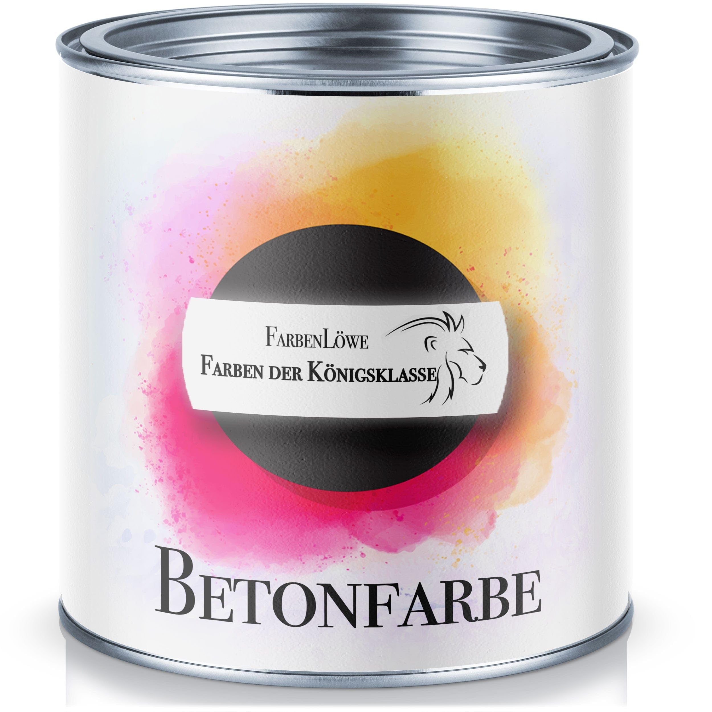 FARBENLÖWE Betonfarbe Fassadenfarbe Bodenfarbe Farbauswahl Bodenbeschichtung (10 L, Anthrazitgrau RAL 7016)