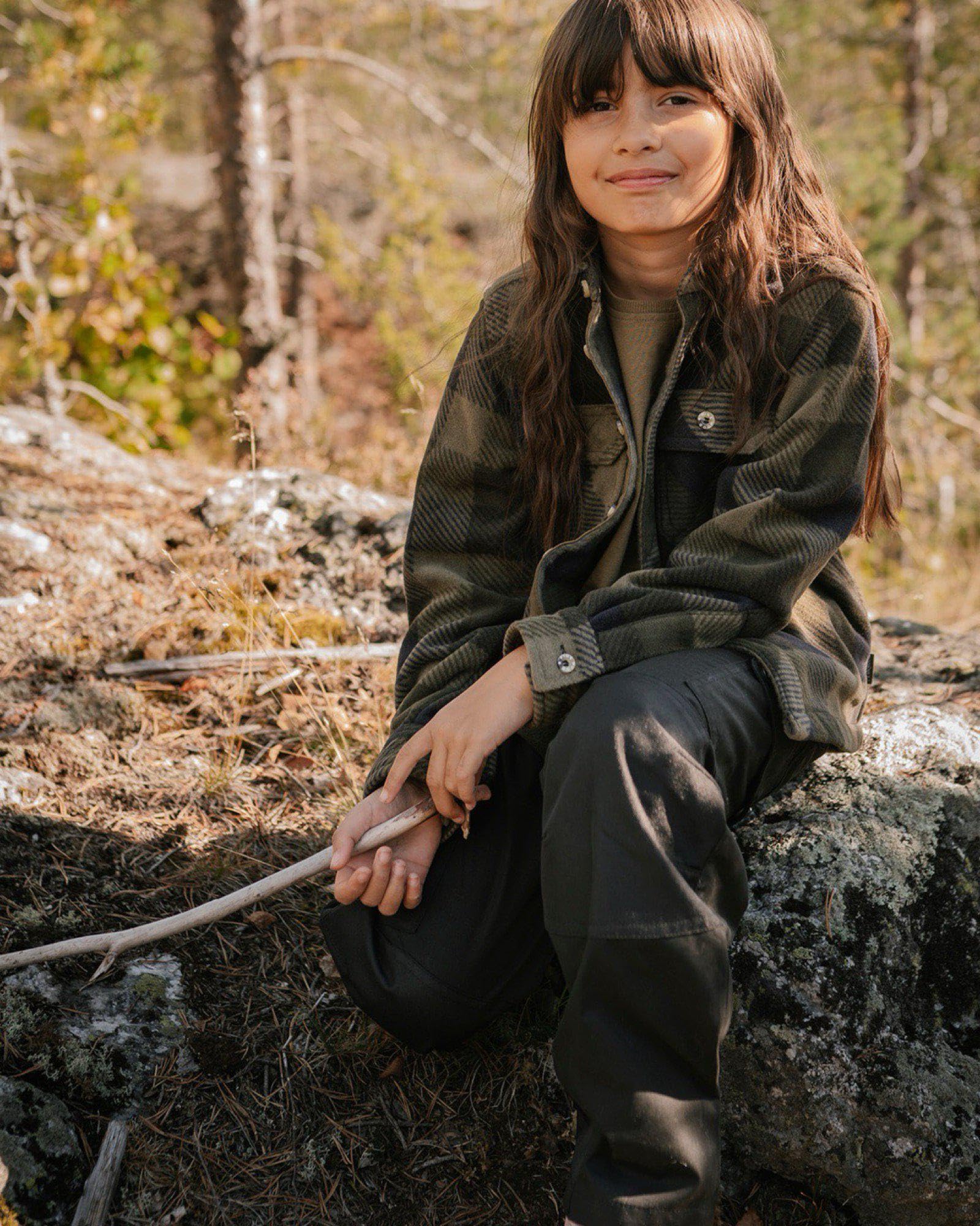 Pinewood Kinder Outdoorhose Lappland Kids - atmungsaktive, Winddichte und Wasserabweisende Wanderhose Kinder - mit praktischen Taschen -größenverstellbarer Bund der mitwächst