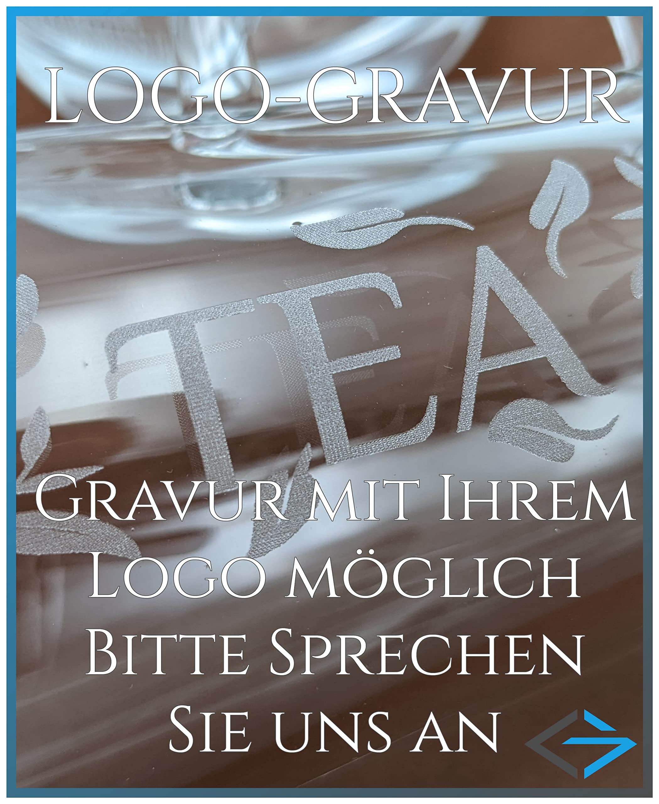 FROHE WEIHNACHTEN 6 Stück - 260ml Gläser mit Henkel Spülmaschinengeeignet - mit Lasergravur - Gastroglas 6er Set