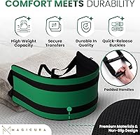 Vista 8 de Cinturón de transferencia de 300 libras para ancianos, cinturones de marcha para personas mayores, cinturón de elevación de pacientes de alta