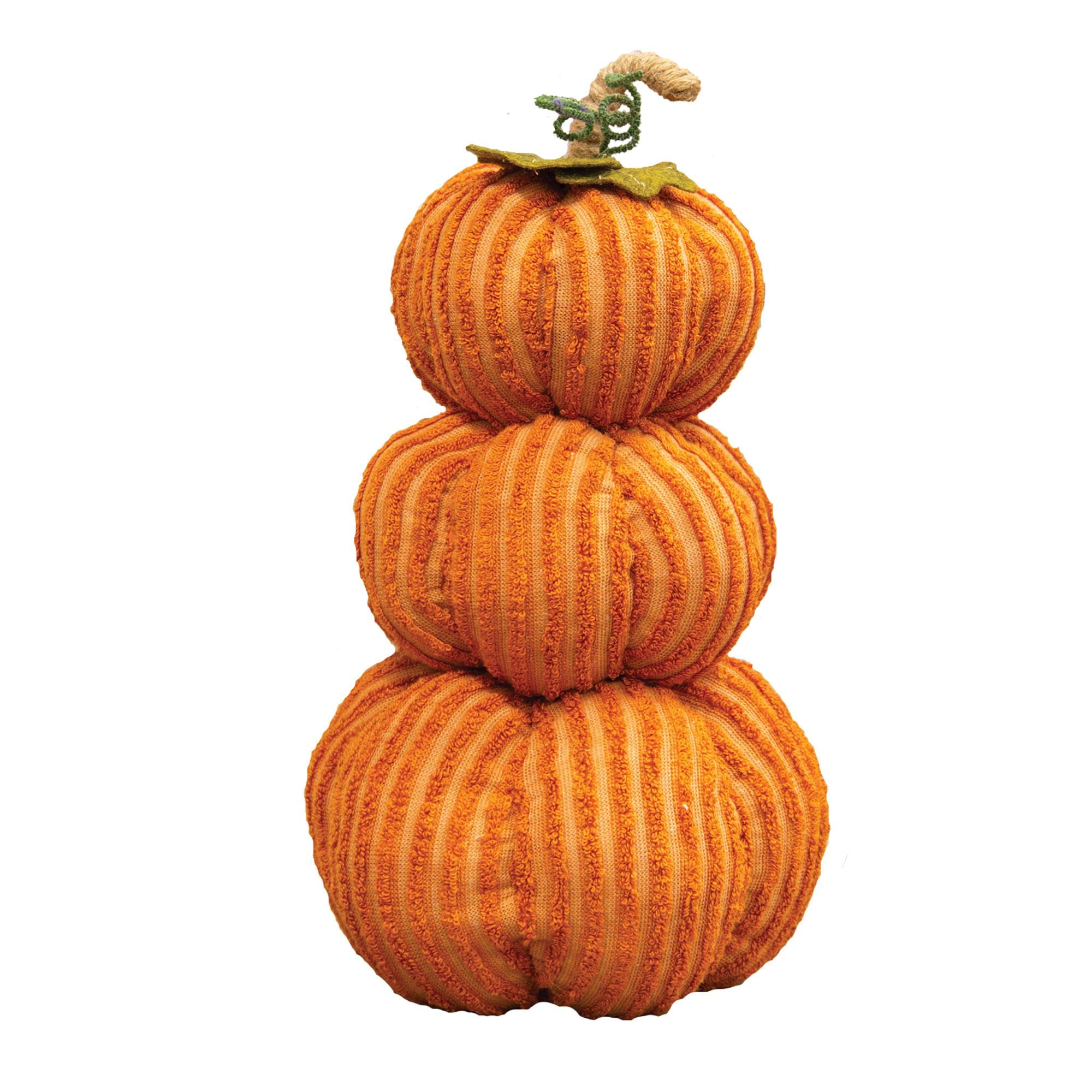 Amazon.com: CWI Gifts Orange Chenille Pumpkin Stack, Multi