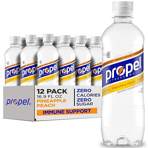 Miniatura 11 de Propel - Bebida de apoyo inmunológico con vitamina C y Zinc, paquete de 3 sabores surtidos, 12 botellas de 16.9 onzas líquidas