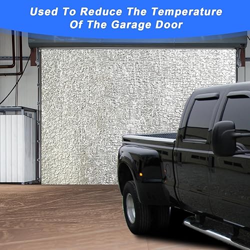 Miniatura 6 de HADOR Kit de aislamiento de ventana para invierno de 59 x 99 pulgadas, rollo de lámina de espuma de aislamiento reflectante, aislamiento de algodón