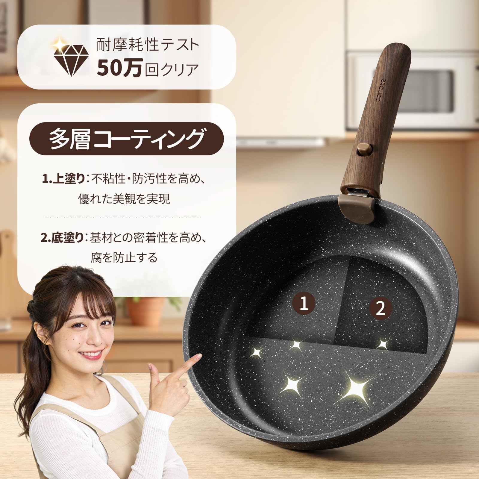 新品あり！✨CAROTE カローテ フライパン セット 19点+1点　合計20点 Amazon.co.jp: CAROTE カローテ フライパン セット 20点 食洗機対応 IH