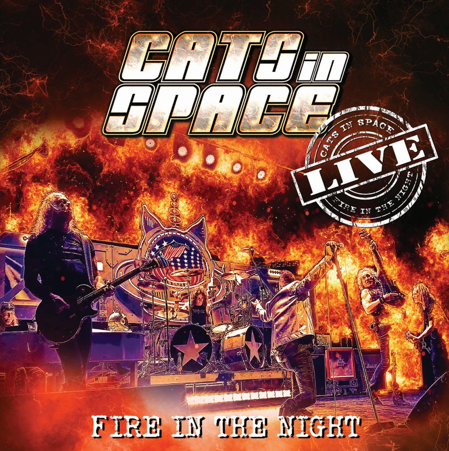 Cats In Space Fire In The Night White Vinyl Record New Sealed 5063176036117