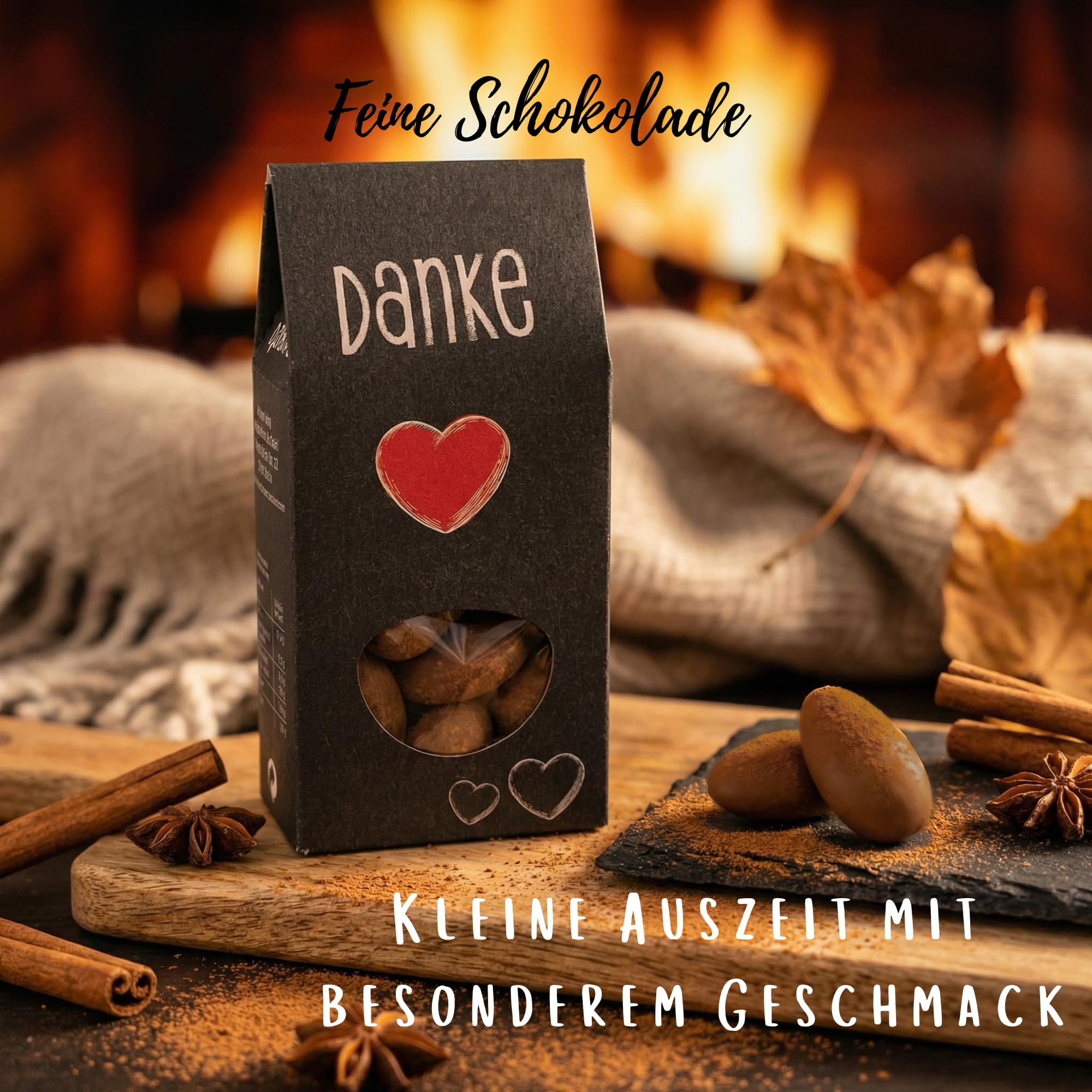 Dankeschön Geschenkset mit Tee, Schokolade & Gewürzsalz – Geschenkbox als kleine Aufmerksamkeit für Frauen & Männer, Danke Geschenk zum Dankesagen, Mitbringsel für Freundin, Mama & Kollegin
