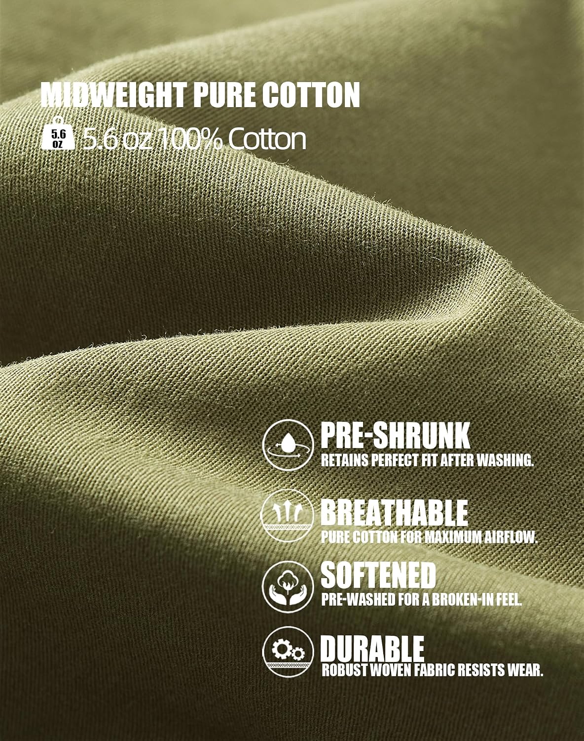 CHRONOLINE Men's Tactical Short Sleeve Work Shirt Cotton Button Down Utility Shirt Regular Fit Outdoor Shirt