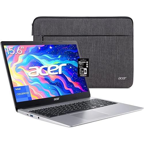 acer Chromebook 15.6" HD Laptop, Intel Celeron N4000, Intel UHD Graphics, 4GB LPDDR4, 128GB eMMC+64GB SD Card, 2 X USB-C & A, Google Play, Bluetooth, Wi-Fi, Webcam, Speakers, Long Battery, Chrome OS