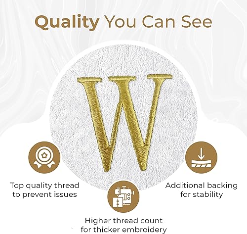 Miniatura 6 de Custom Luxury Towels Juego de 2 toallas de mano con monograma, algodón turco auténtico, certificado Oeko-Tex, toallas personalizadas, toallas de