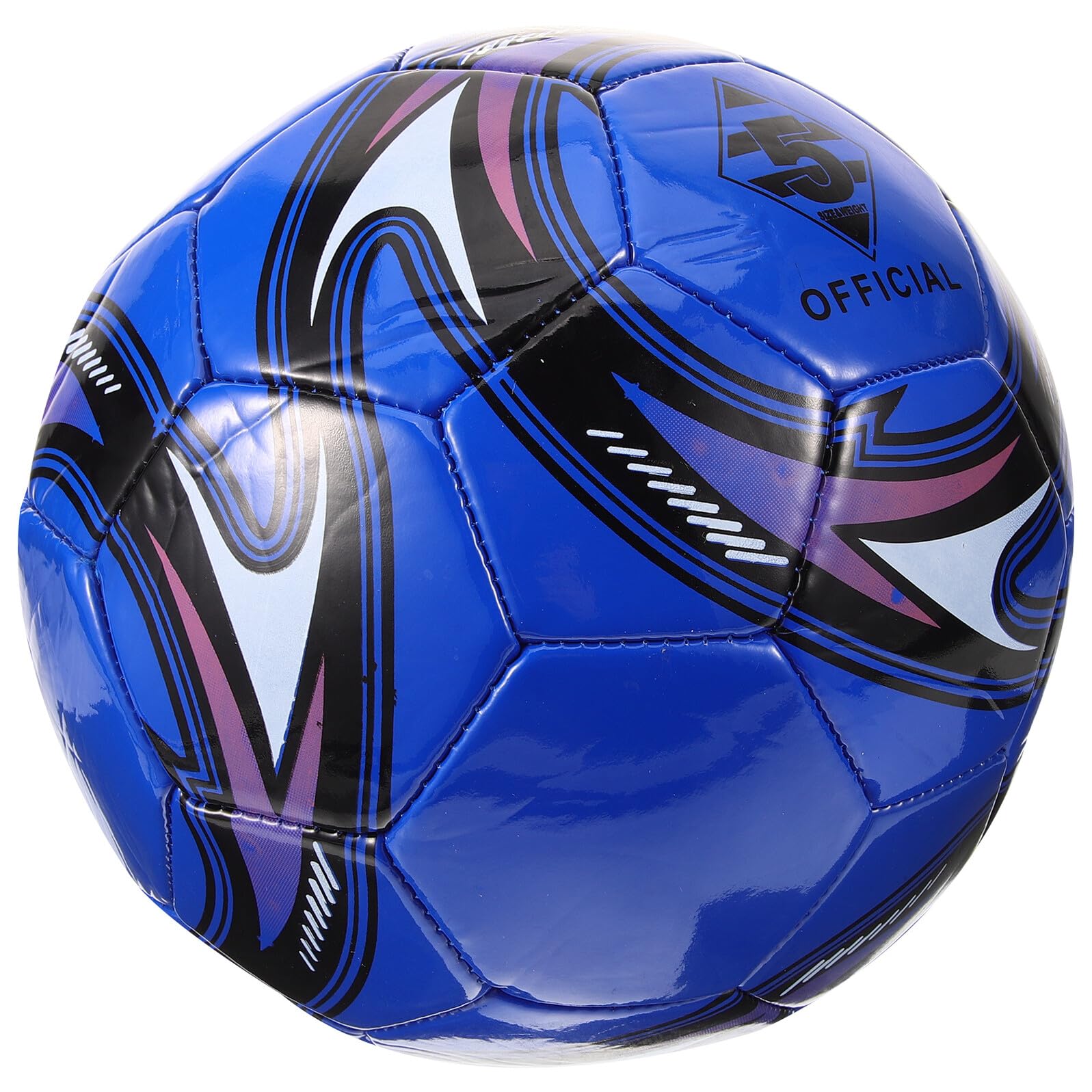 BESPORTBLE Pallone da Calcio Bambini 5 in PVC Cucito per Allenamento | Blu, per Partite e Attività Sportive, Tocco Gradevole, Resistenza All’usura
