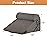BIEEZZK Orthopedic Bed Wedge Pillow Set 3Pcs, Adjustable Memory Foam, Pillow Wedge for Post Surgery, Back Pain Relief, Triangle Pillows for Acid Reflux, Snoring, GERD, Dark Grey