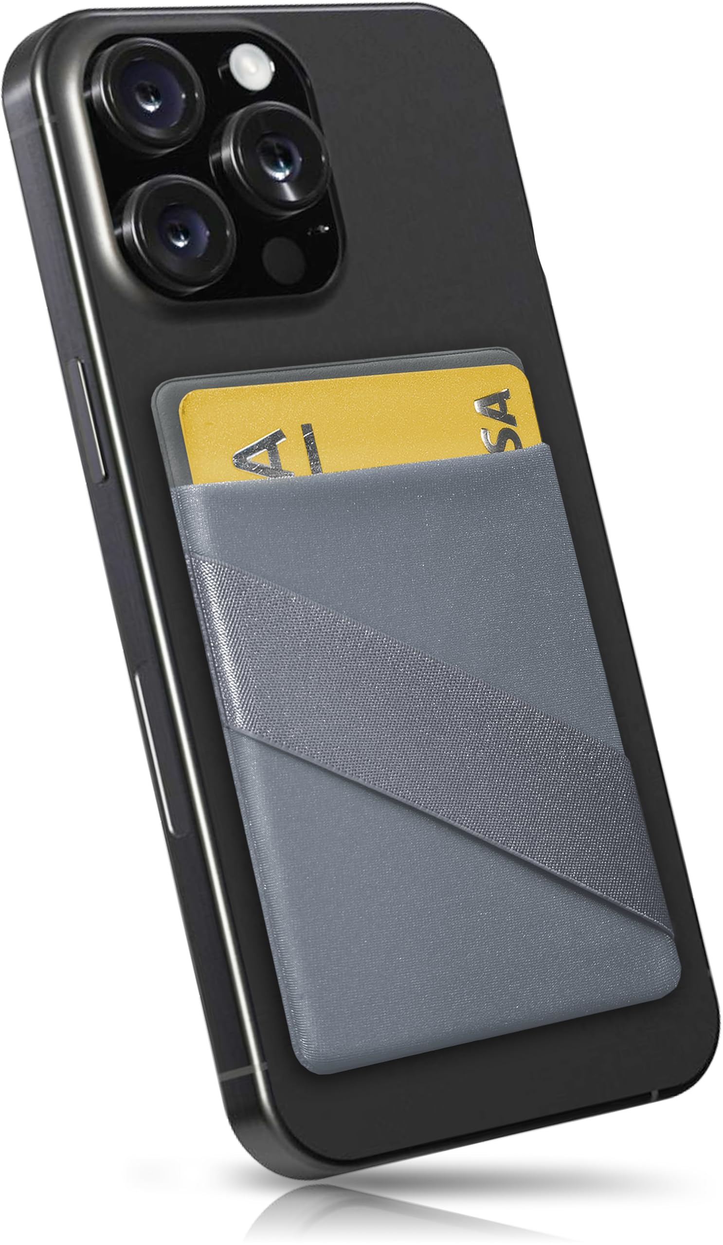 MyGadget Handy Kartenhalter Silber - RFID Blocking Aufkleber Für Smartphones