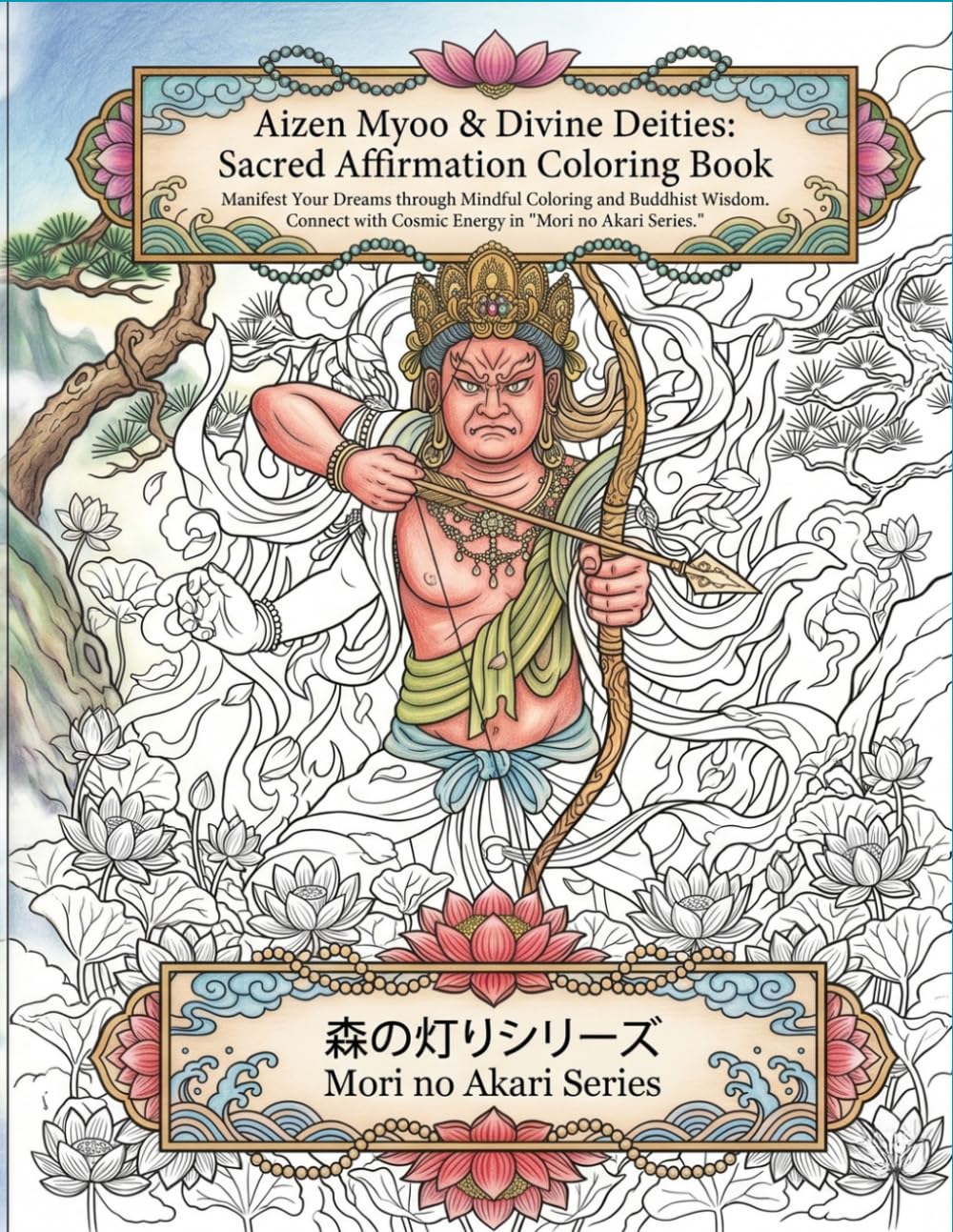 Aizen Myoo & Divine Deities: Sacred Affirmation Coloring Book: Manifest Your Dreams through Mindful Coloring and Buddhist Wisdom. Connect with Cosmic ... no Akari Affirmation Coloring Book Series)