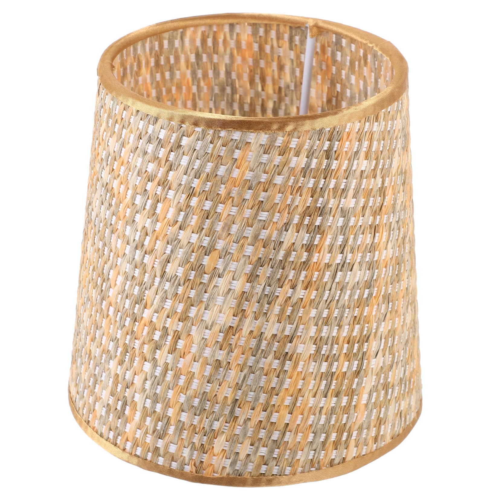 HOODANCOS Farmhouse Style Woven Lampshade Light Cover for Table Floor Lamps Eye Protection Easy Installation Versatile Use Home Decor