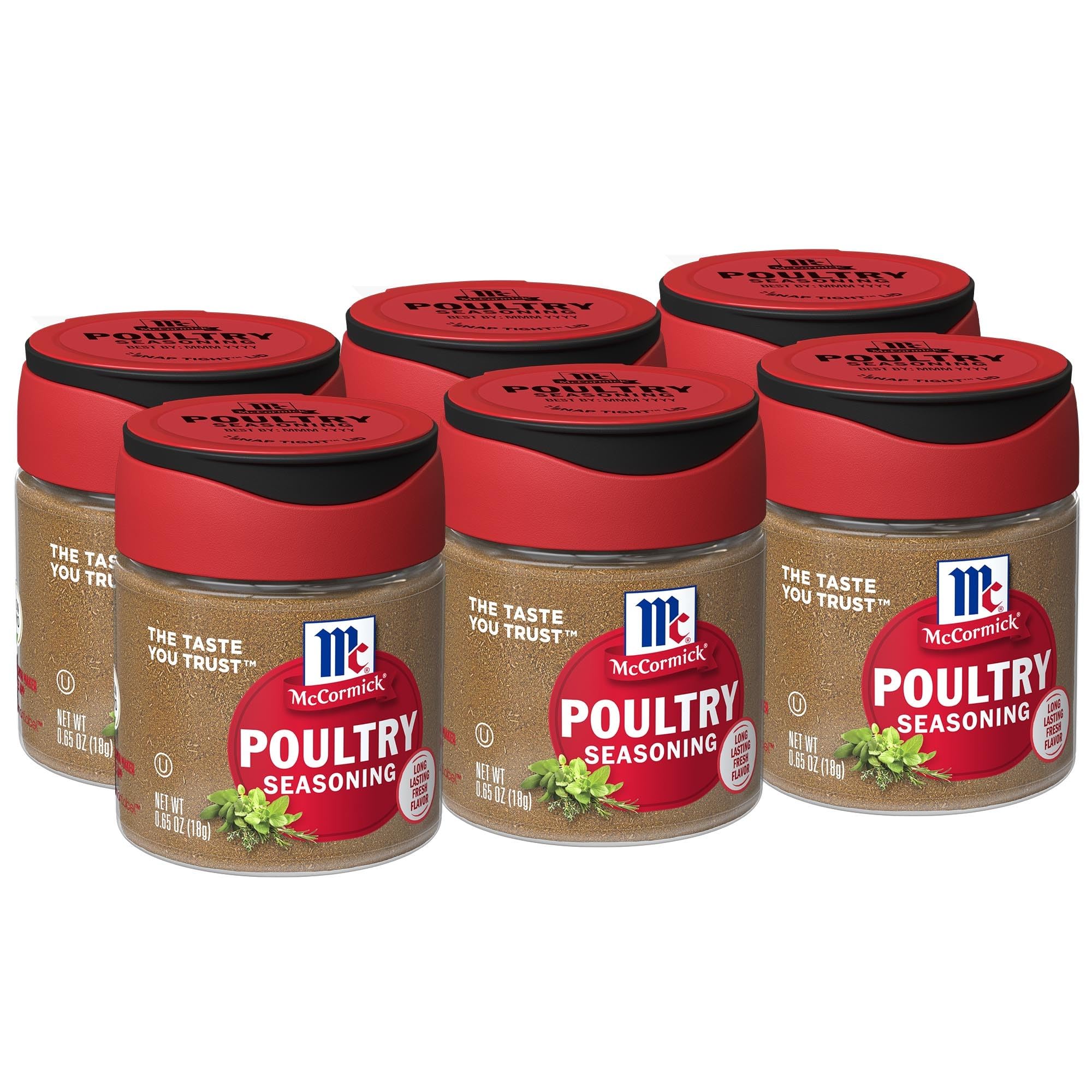 Amazon.com : McCormick Poultry Seasoning, 0.65 oz (Pack of 6) : Meat ...