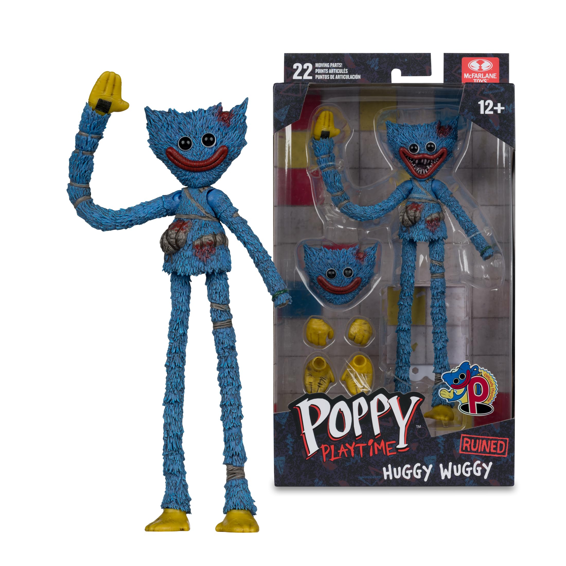 McFarlane Toys- Poppy Playtime Huggy Wuggy (Ruined) 7in Action Figure thumbnail 6