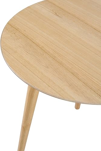 Miniatura 4 de GDFStudio Mesa auxiliar de madera acabada, superposición de madera sintética (roble natural)