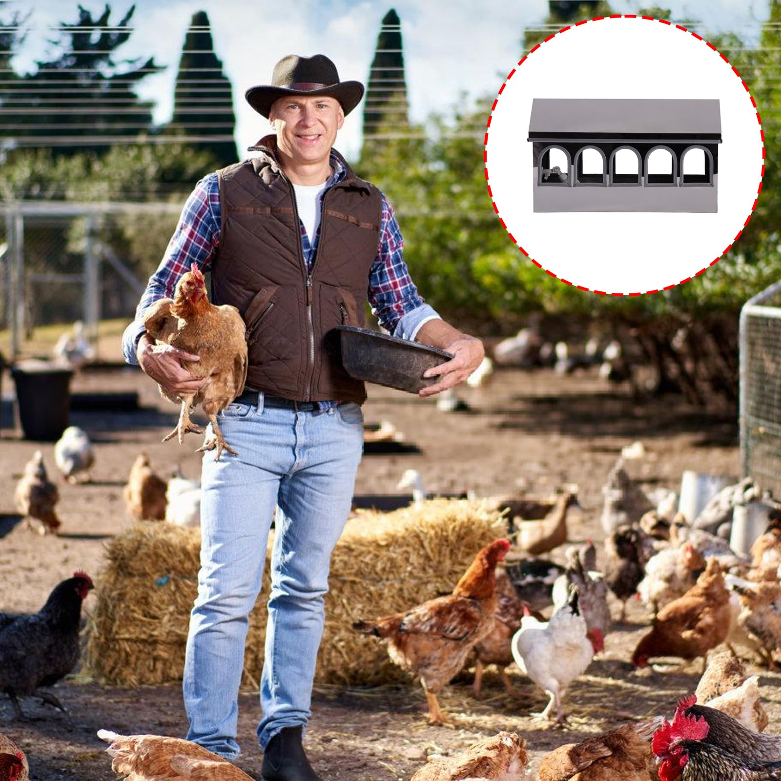 2 bebederos de pollo de acero inoxidable 304, diseño desmontable, flotador y bordes suaves para aves acuáticas seguras, bebedero automático de pollo para aves de corral