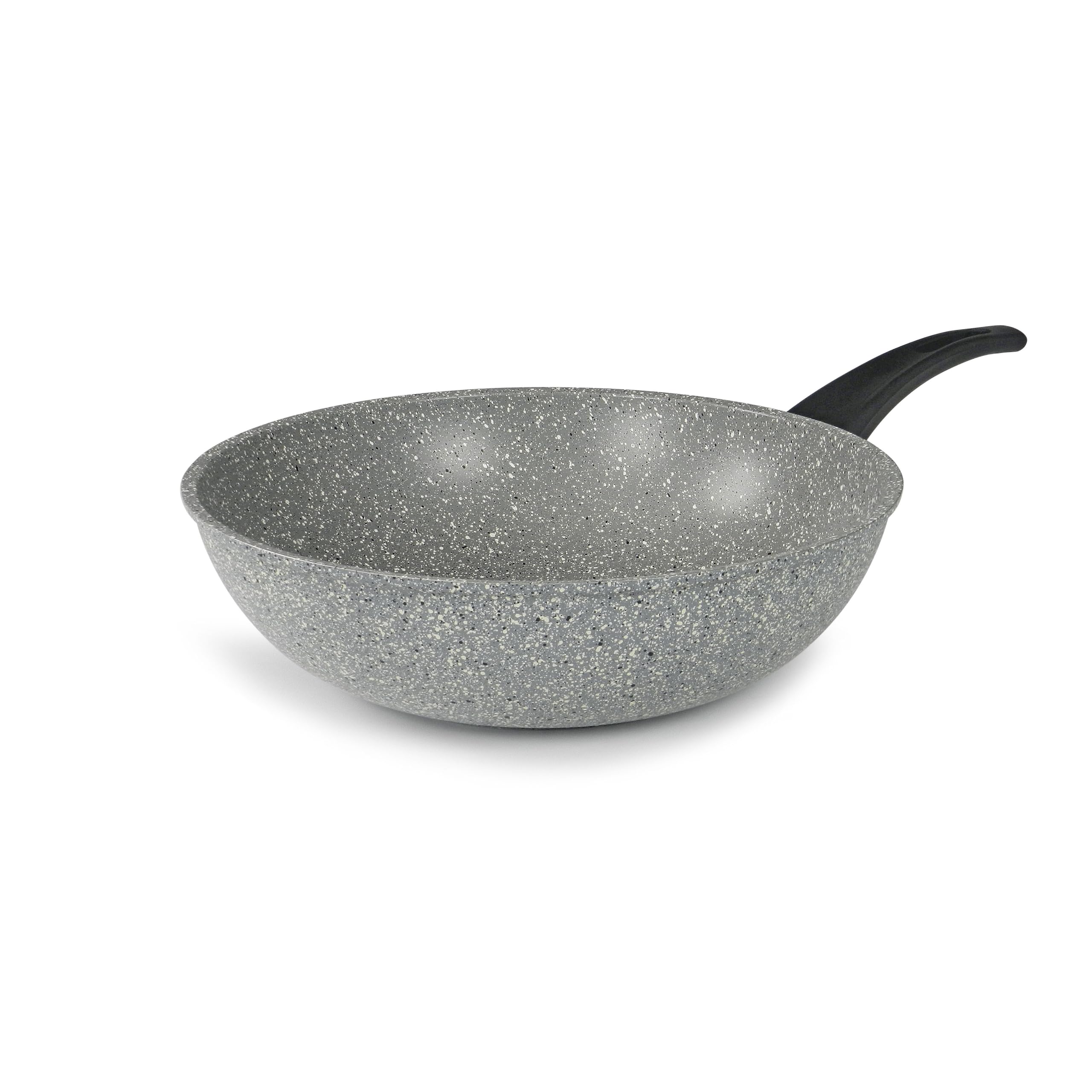 FLONAL DUIWO3235 Dura Poêle Wok à induction Aluminium Effet pierre Diamètre 32 cm