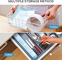 Vista 15 de Tapete de silicona, 28 x 20 pulgadas, extra grande, antiadherente, para hornear, con medición, tapete grueso reutilizable para mostrador de hojas