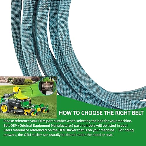 Miniatura 5 de Correa de transmisión de 12 pulgadas x 79 pulgadas fabricada con Kevlar para Cub Cadet LTX1042 LTX1045 LTX1046 LTX1050 MTD 954-04207 754-04207