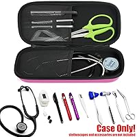 Vista 46 de Funda para estetoscopio 3M Littmann, estetoscopio de transporte para estetoscopio MDF Acoustica Deluxe, soporte de viaje para estetoscopio