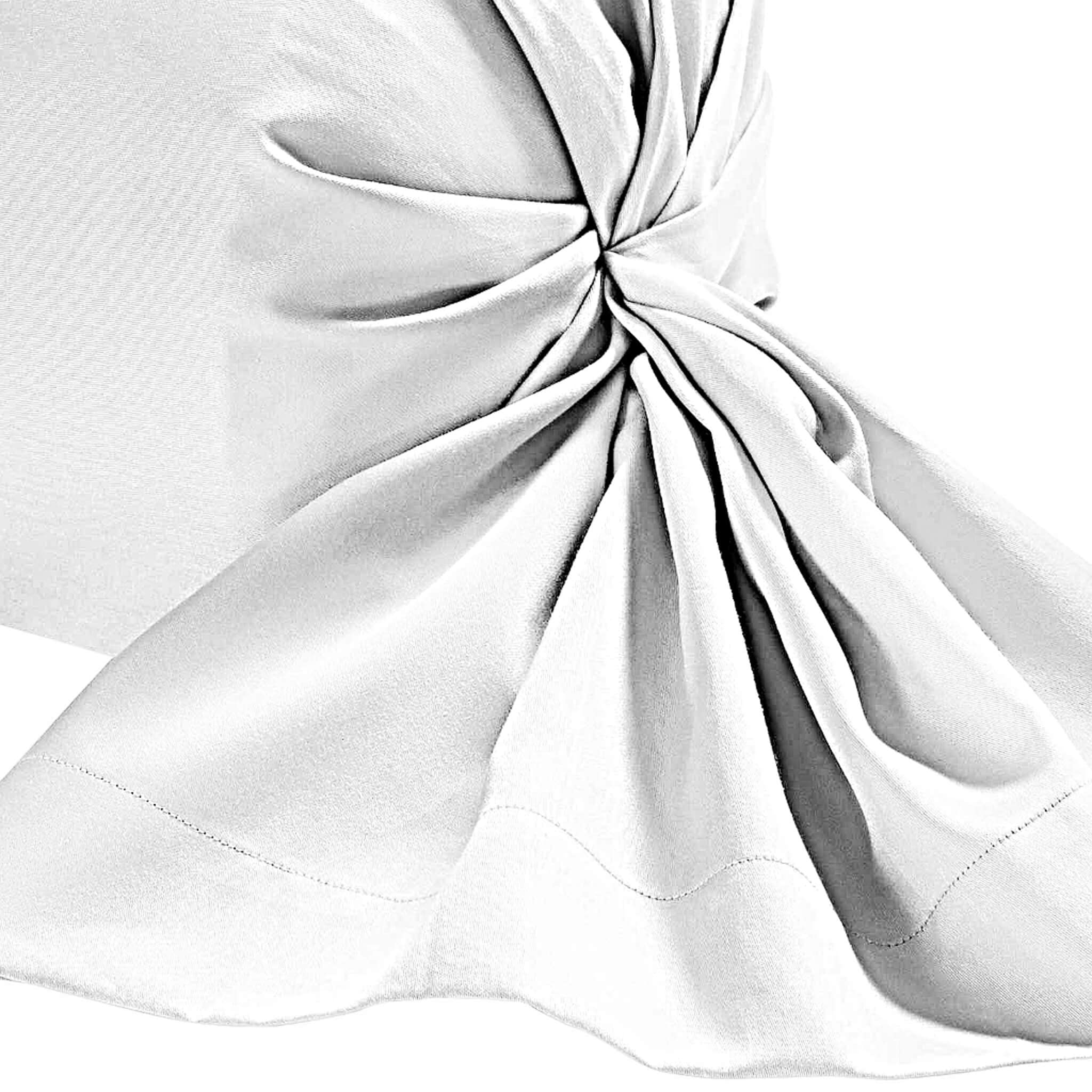 Taie de traversin Blanc 100% Lin 180 cm