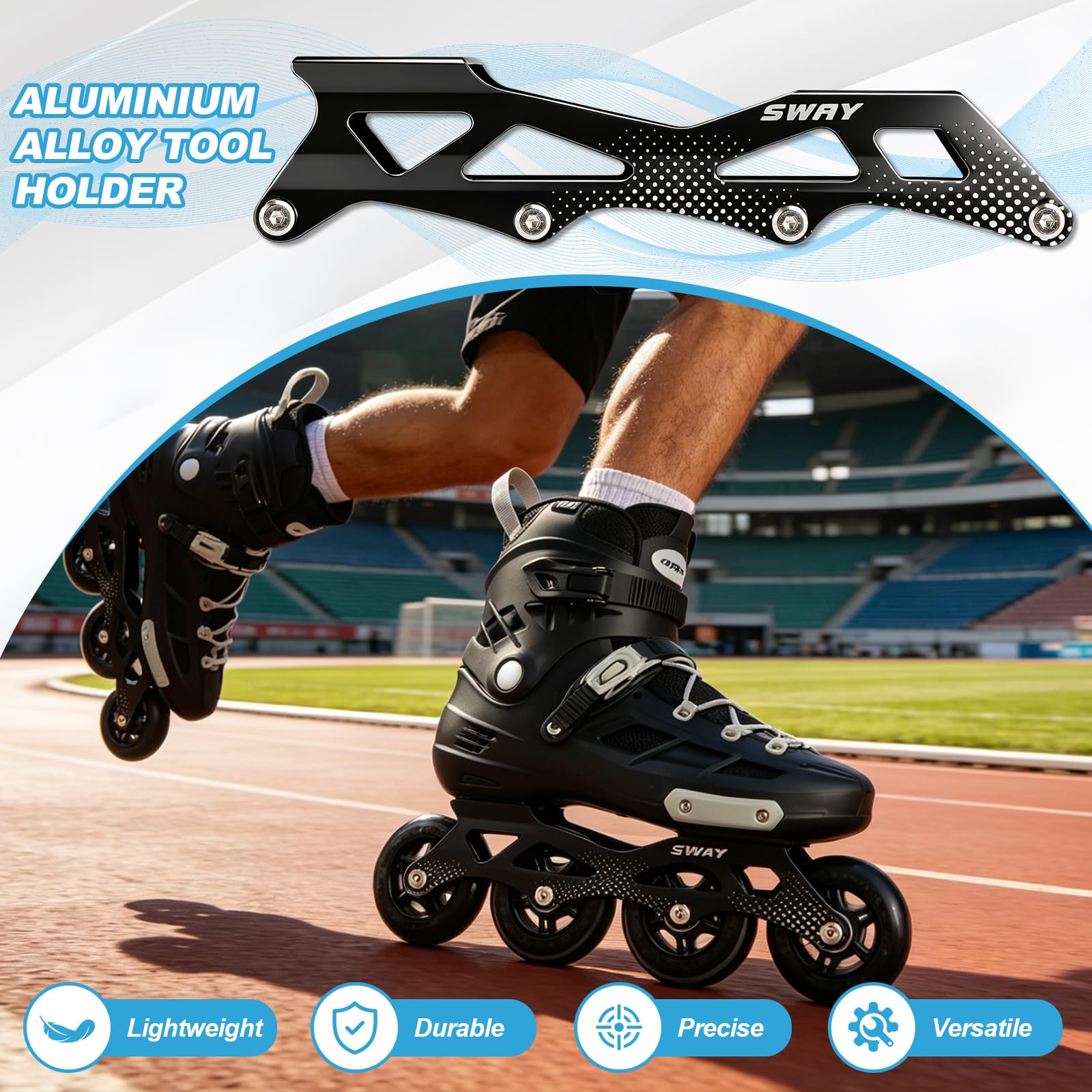 Inline Skates für Damen und Herren, Professional Fitness Inliner Skates mit ABEC-7 Kugellager, 84A PU-Rollen, Atmungsaktives Waschbares Innenfutter