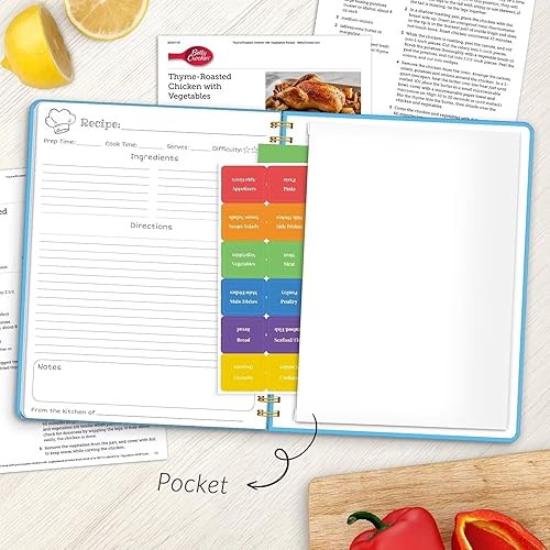 Miniatura 6 de LuBudingJoy Cuaderno de recetas en blanco para escribir en tus propias recetas, receta personal de tapa dura de Sprial de página completa, diario de