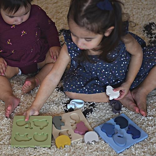 Miniatura 5 de ROSIE BEE Juguete de silicona con forma de animal para niños niños pequeños bebés juguetes de mordedor para bebés apilado anidación clasificación