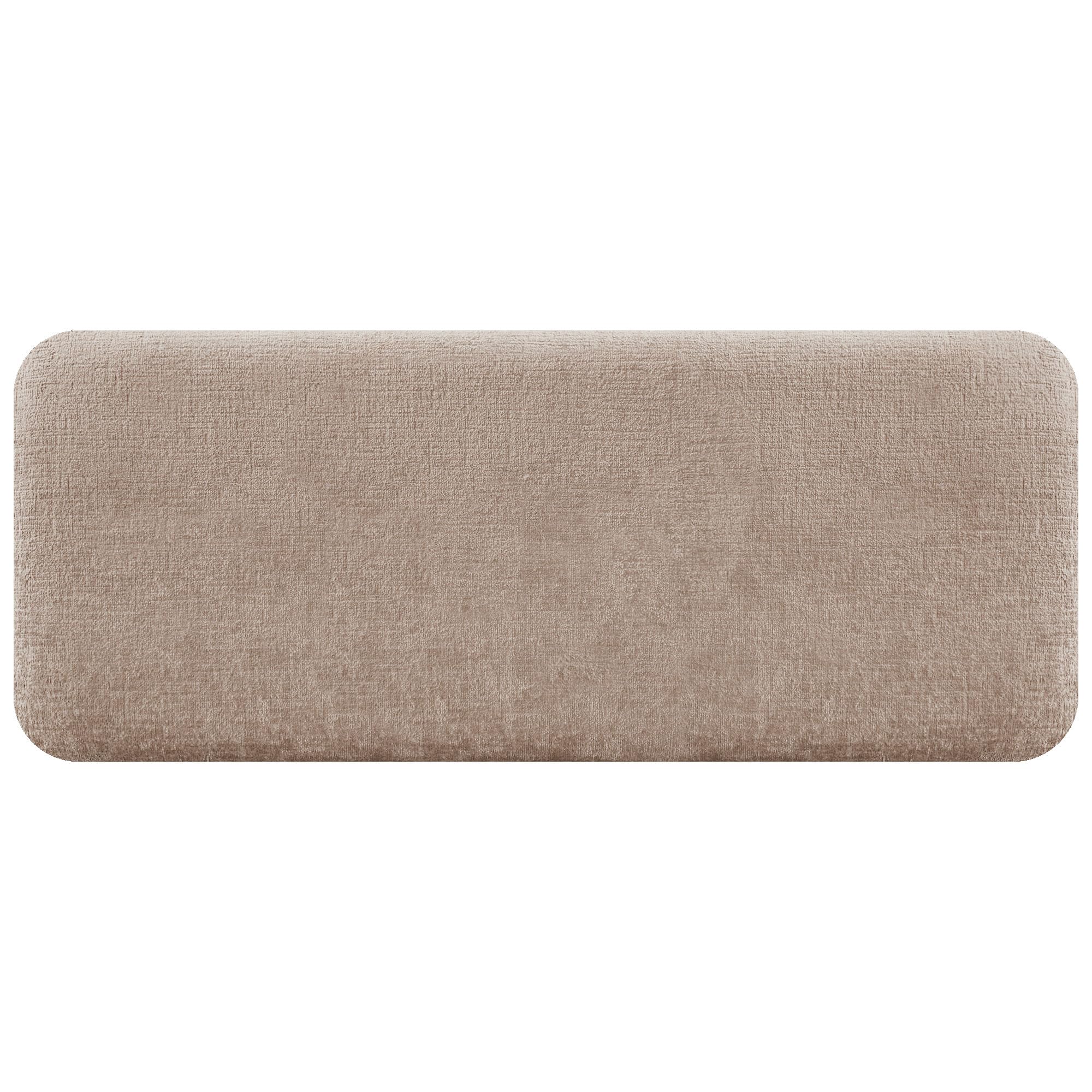 DHOME Cabecero Tapizado Liso Redondeado Lana Ecológica para Pared Acústicos Cabeceros Absorbentes Cabezal Cama Dormitorio (Marrón Claro, 135cm)