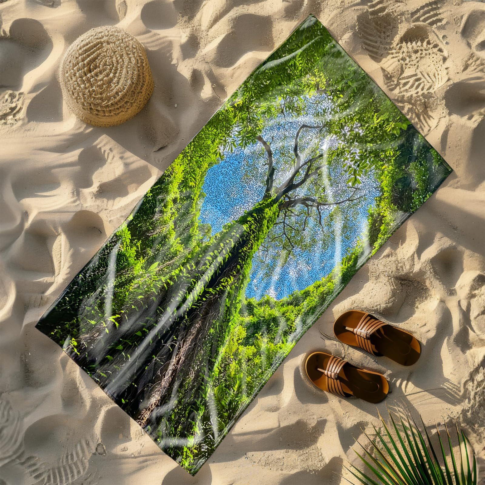 Générique Serviette de Plage 100X200 Arbre De Vigne Vert