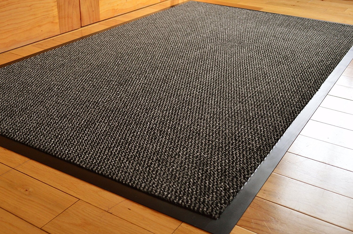 TrendMakers Barrier Mats Door Mat | Dirt Stopper Mats Doormat Floor Mat Rubber Kitchen Mats | Rugs Dirt Trappers Pets Mat | Indoor/Outdoor Mats | Grey/Black - 80 x 140cm | POLYPROPYLENE PILE