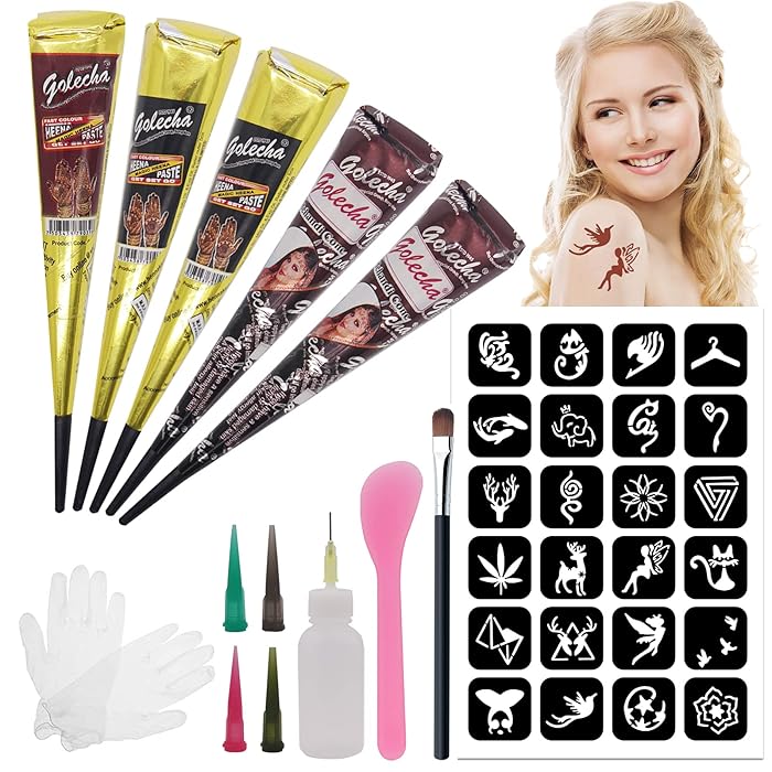Buy Horuili Henna Tattoo Kit, Temporary Tattoo Kit, Professional