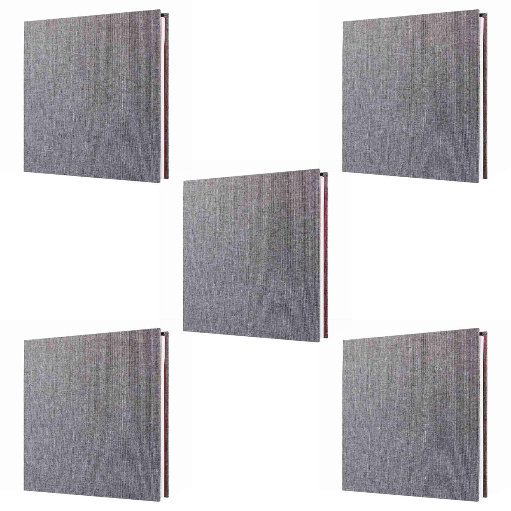 Hndhbfgrt 5X Photo Album Scrapbook Linen Art DIY Memory Book Thick Pages with Protective Film Save Images Permanently